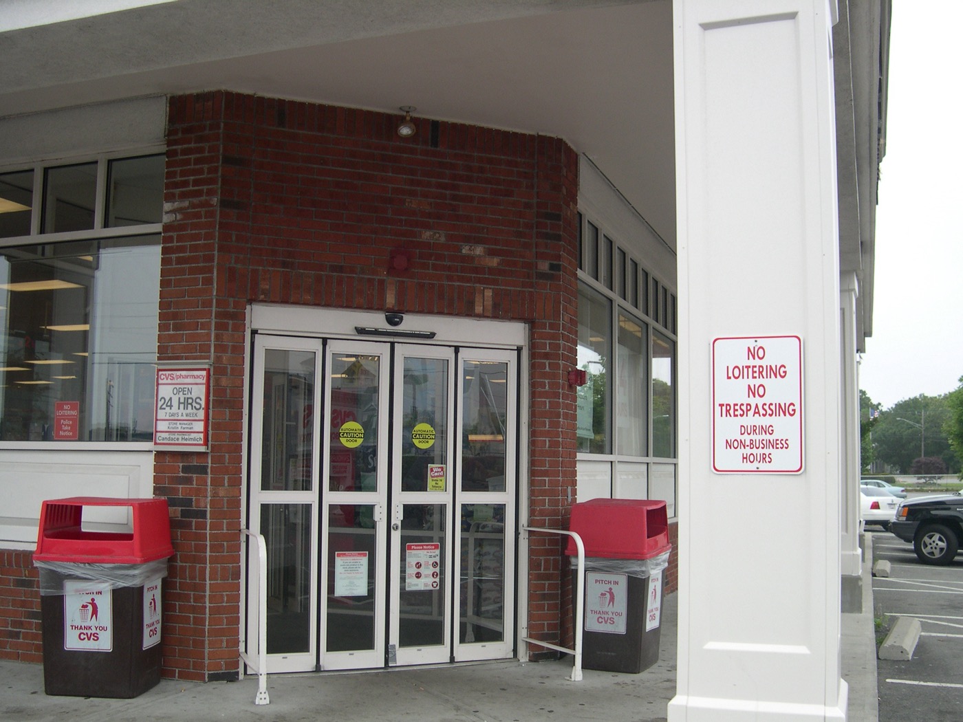 CVS Pharmacy storefront with red logo signage above the entrance.