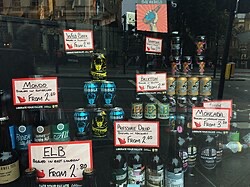 A craft beer lineup in the style of Maui Brewing Co.'s 36 rotating taps.